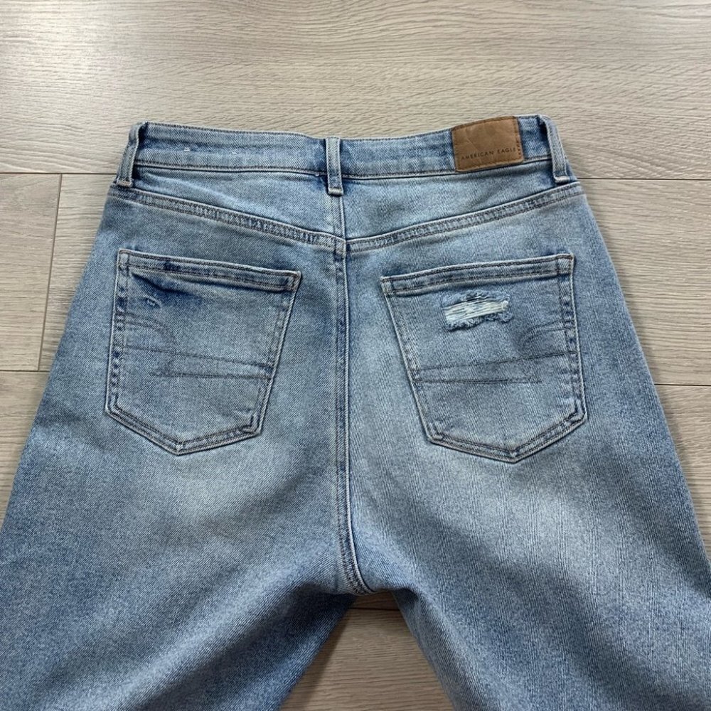 American Eagle AE Distressed High Rise Mom Jeans - Picture 5 of 13